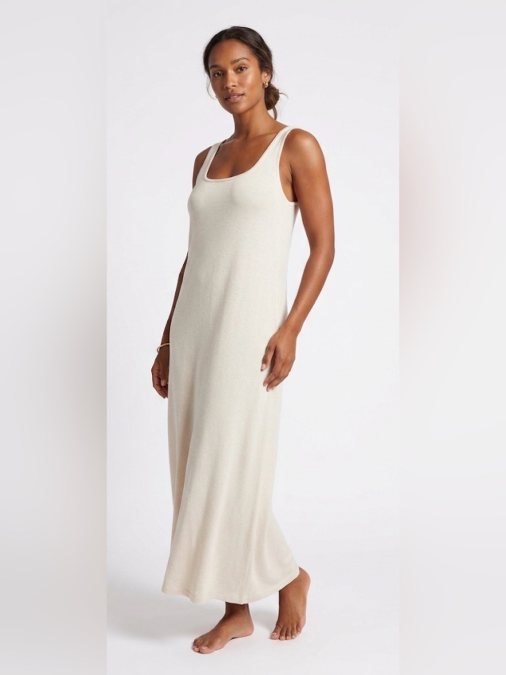 Zara bone Sleeveless Maxi Tank Dress